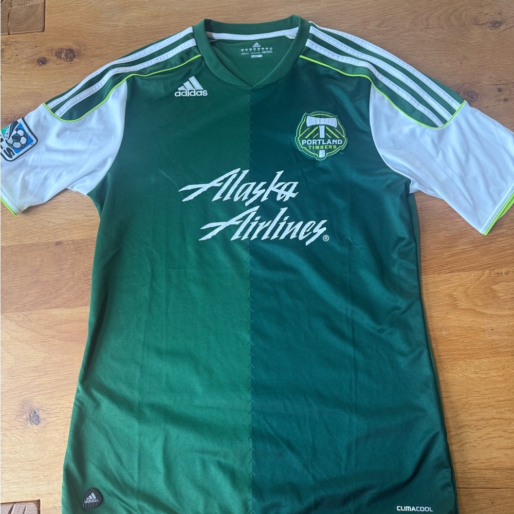 Adidas Portland Timbers 2012 Home Green and Yellow Jersey